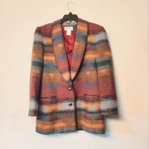 CASUAL CORNER beautiful western style wool jacket blazer. Soft!!